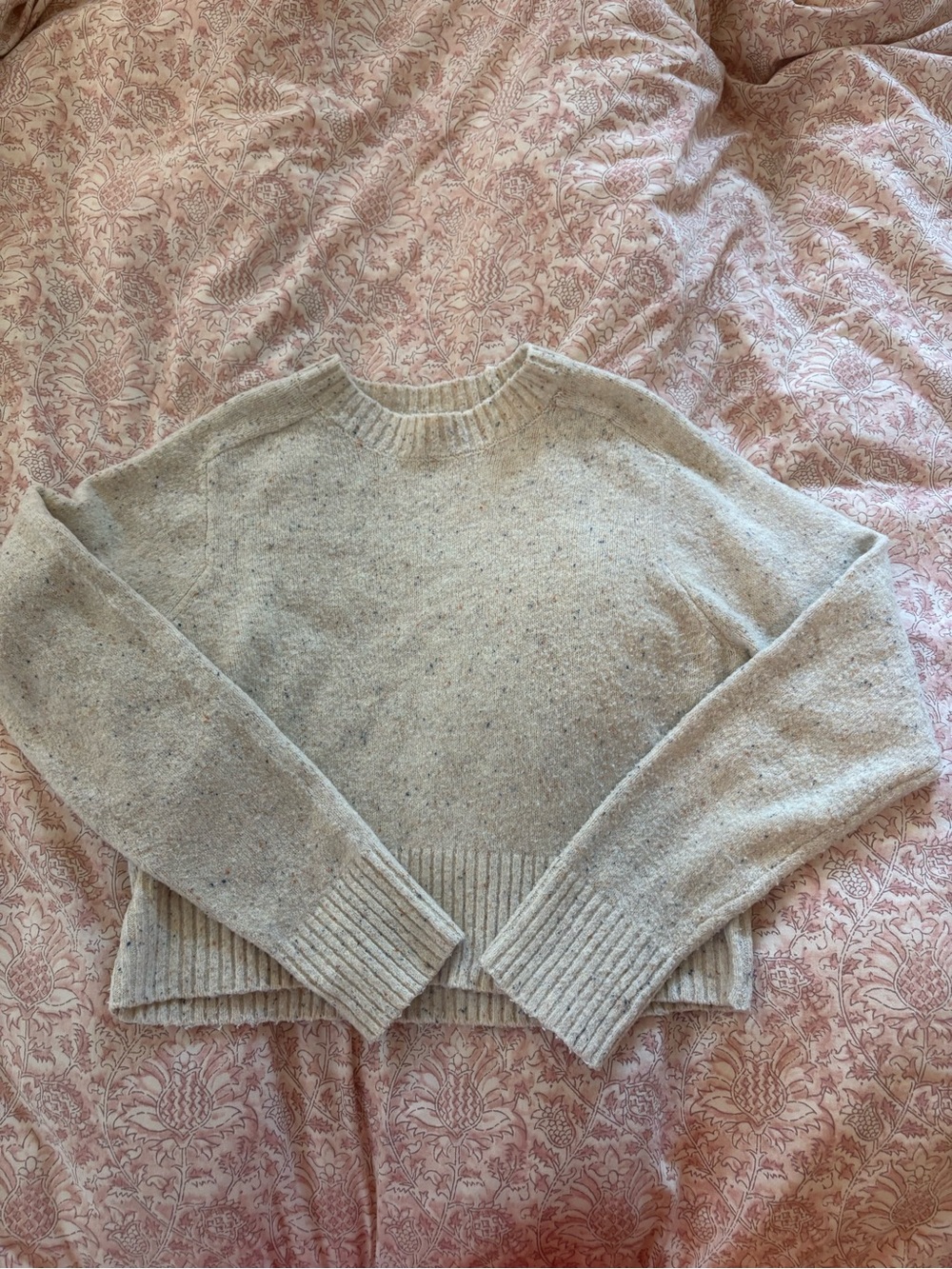 Universal Thread Speckled Crewneck Sweater in Oatmeal